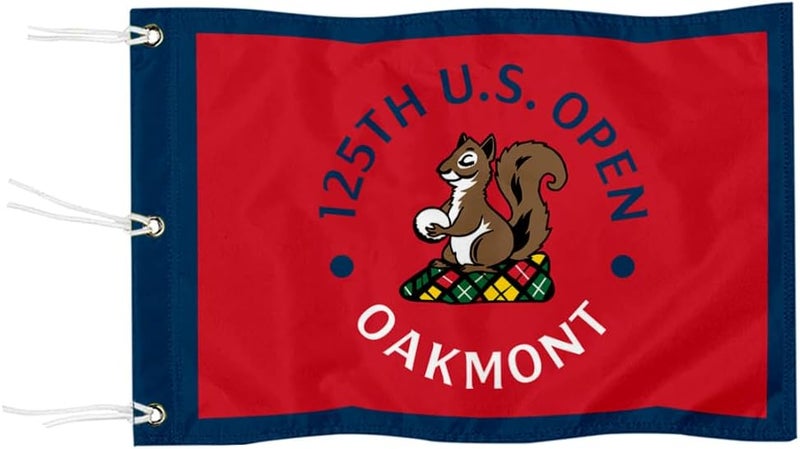 2BUT Oakmont Country Club Golf Pin PGA Flag Practic Putting Green Golf Flag For Backyard Garden Double-Sewn 600D Nylon Miniature Pin Flag (D 20"X13" Grommet) - Image 1
